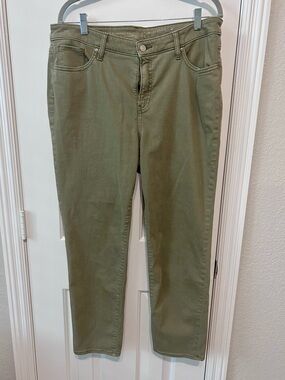 Chico's Olive Green Straight Leg Jeans